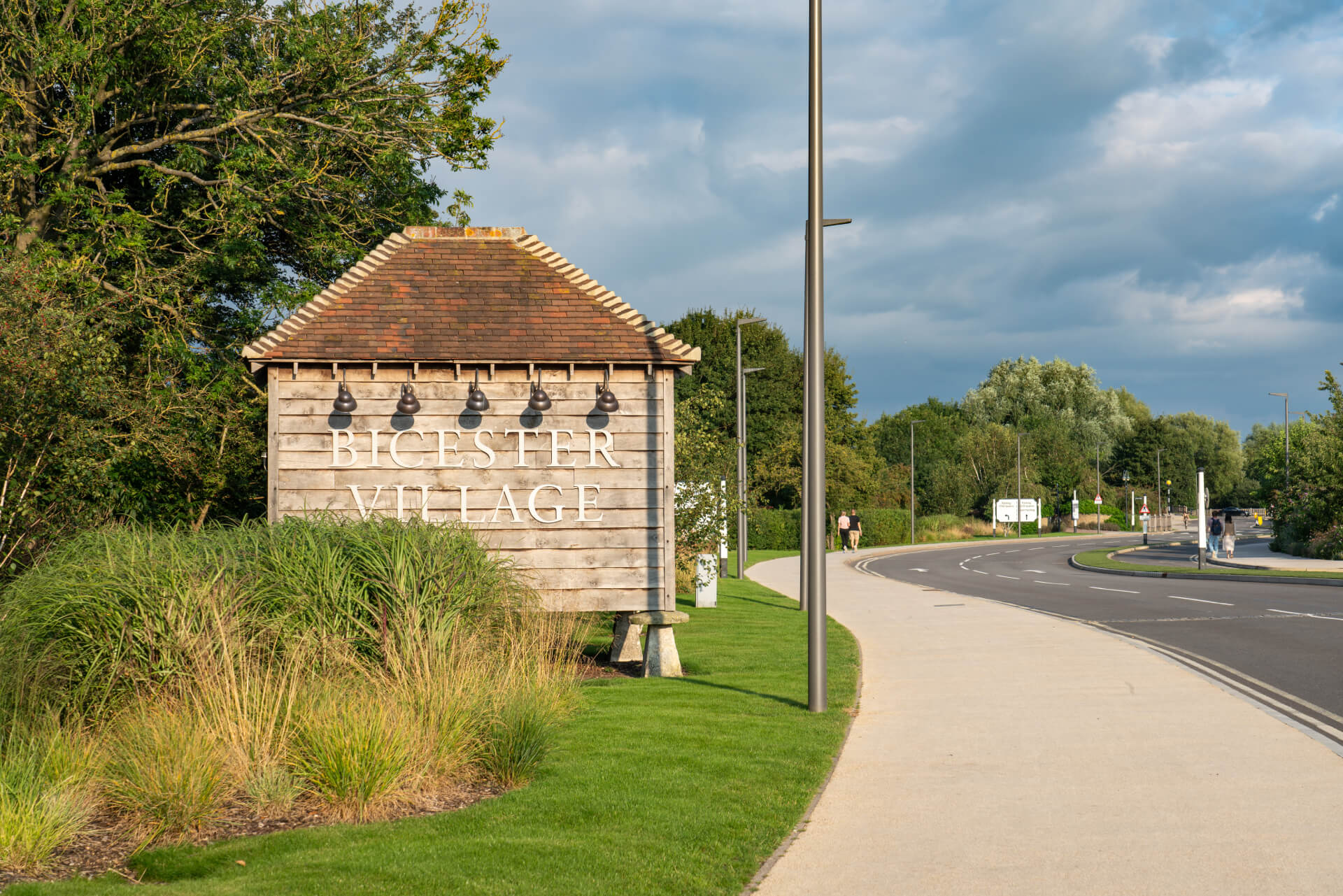 Land Structure Bicester Village sign
